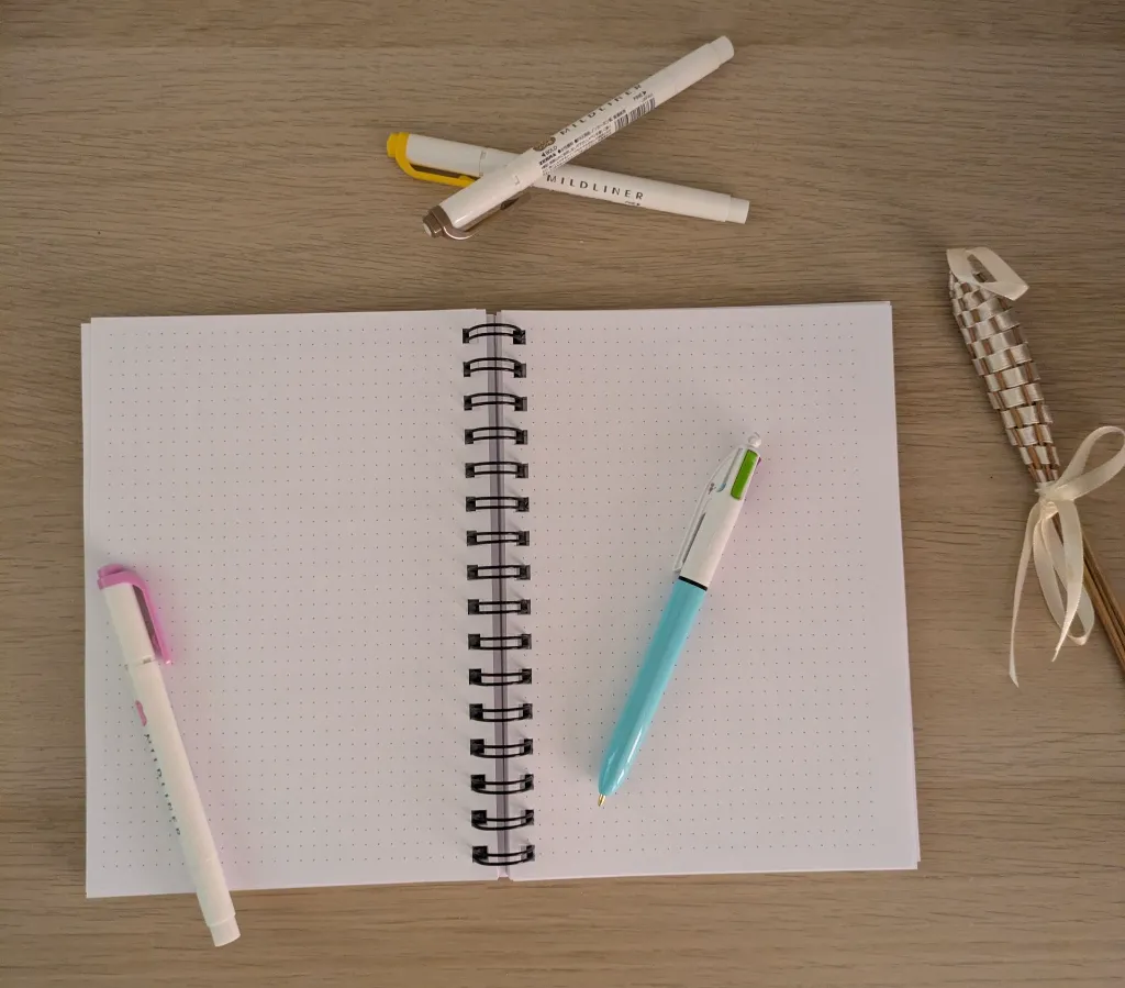 Pages à points mensuelles pour prise de notes